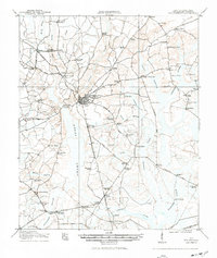 1918 Map of Walterboro, SC, 1942 Print
