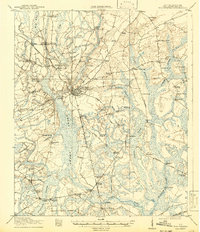 1918 Map of Walterboro, 1942 Print
