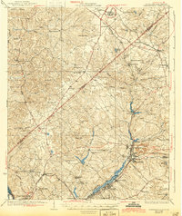 1928 Map of Warrenville, 1944 Print