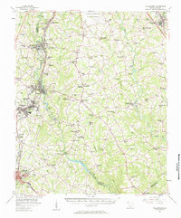 1957 Map of Williamston, 1958 Print