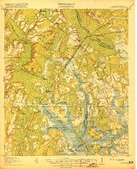 1918 Map of Yemassee