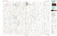 1985 Map of Northville, SD, 1990 Print