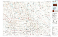 1985 Map of Clear Lake, SD, 1990 Print