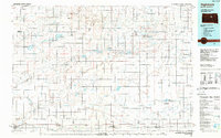 1985 Map of Ree Heights, SD, 1988 Print