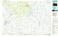 preview thumbnail of historical topo map of Hot Springs, SD in 1985