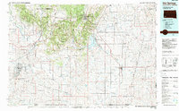 Download a high-resolution, GPS-compatible USGS topo map for Hot Springs, SD (1988 edition)