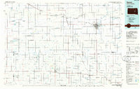 1985 Map of Huron, SD, 1986 Print