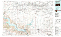 1986 Map of Delmont, SD, 1988 Print