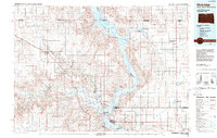 Download a high-resolution, GPS-compatible USGS topo map for Mobridge, SD (1988 edition)