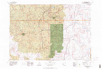 preview thumbnail of historical topo map of Custer County, SD in 1977
