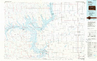 1986 Map of Onida, SD