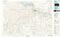 1986 Map of Pierre, SD, 1988 Print
