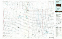 1985 Map of Redfield, SD, 1986 Print