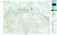 1985 Map of Yankton, SD, 1989 Print