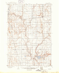 1895 Map of Byron, 1950 Print
