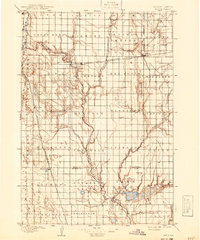 1895 Map of Byron, 1941 Print