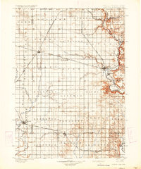 1900 Map of Canton, 1934 Print
