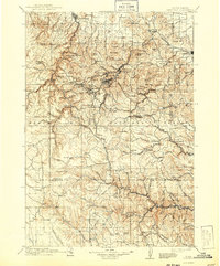 1916 Map of Spearfish, SD, 1943 Print