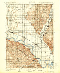 1907 Map of Elk Point, 1941 Print