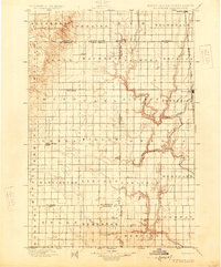 1899 Map of Ellendale, 1925 Print