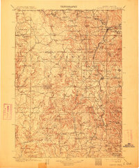 preview thumbnail of historical topo map of Custer County, SD in 1901