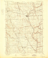 1898 Map of Huron, 1925 Print