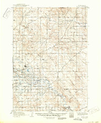 1913 Map of Vale, SD, 1950 Print
