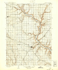1898 Map of Olivet, 1939 Print