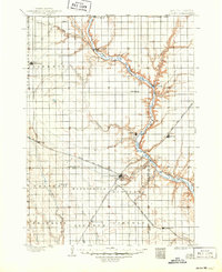 1898 Map of Olivet, 1950 Print