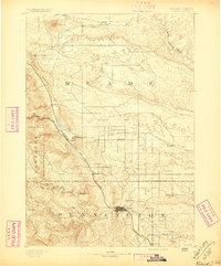 preview thumbnail of historical topo map of Meade County, SD in 1893