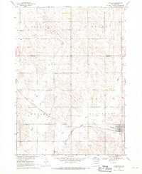 1968 Map of Alcester, SD, 1970 Print