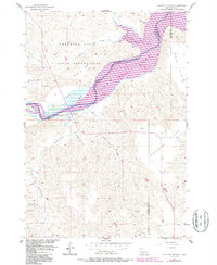preview thumbnail of historical topo map of Haakon County, SD in 1956