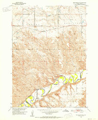 Download a high-resolution, GPS-compatible USGS topo map for Belvidere SW, SD (1952 edition)