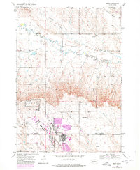 preview thumbnail of historical topo map of Meade County, SD in 1953