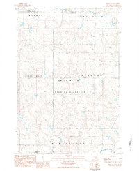 Download a high-resolution, GPS-compatible USGS topo map for Bison NW, SD (1984 edition)