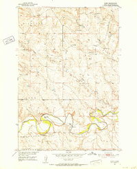 1951 Map of Perkins County, SD, 1955 Print