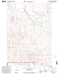 Download a high-resolution, GPS-compatible USGS topo map for Black Horse Butte NW, SD (2001 edition)