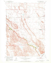 preview thumbnail of historical topo map of Oglala Lakota County, SD in 1950