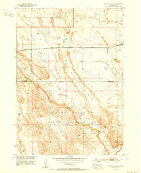 preview thumbnail of historical topo map of Oglala Lakota County, SD in 1952