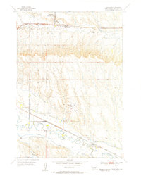 1953 Map of Box Elder, SD, 1955 Print