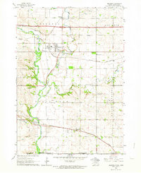 1962 Map of Brandon, SD, 1964 Print