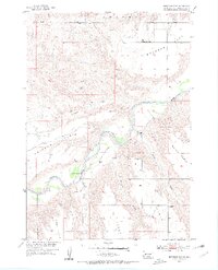 1954 Map of Brennan Flat, 1956 Print