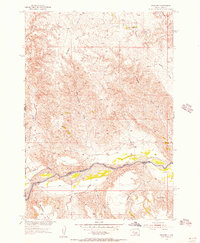 Download a high-resolution, GPS-compatible USGS topo map for Bridger, SD (1956 edition)