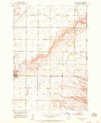 1953 Map of Marshall County, SD, 1954 Print