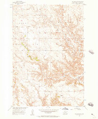 Download a high-resolution, GPS-compatible USGS topo map for Bullhead SW, SD (1957 edition)