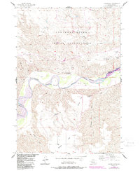 Download a high-resolution, GPS-compatible USGS topo map for Carlin Flat, SD (1987 edition)