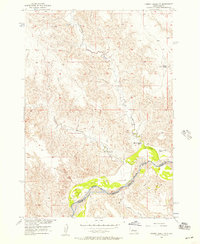 preview thumbnail of historical topo map of Ziebach County, SD in 1956