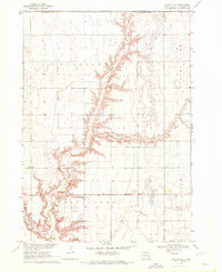 preview thumbnail of historical topo map of Hutchinson County, SD in 1970