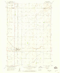 1958 Map of Conde, SD, 1960 Print