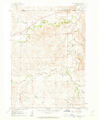 preview thumbnail of historical topo map of Jackson County, SD in 1961